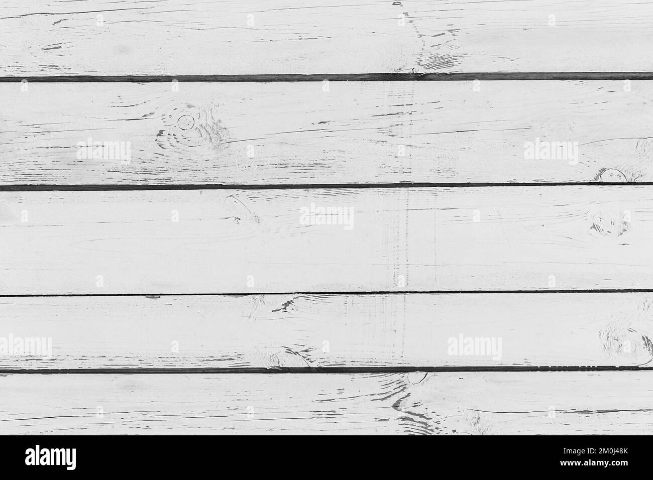 White fence boards, light wooden texture plank background Stock Photo