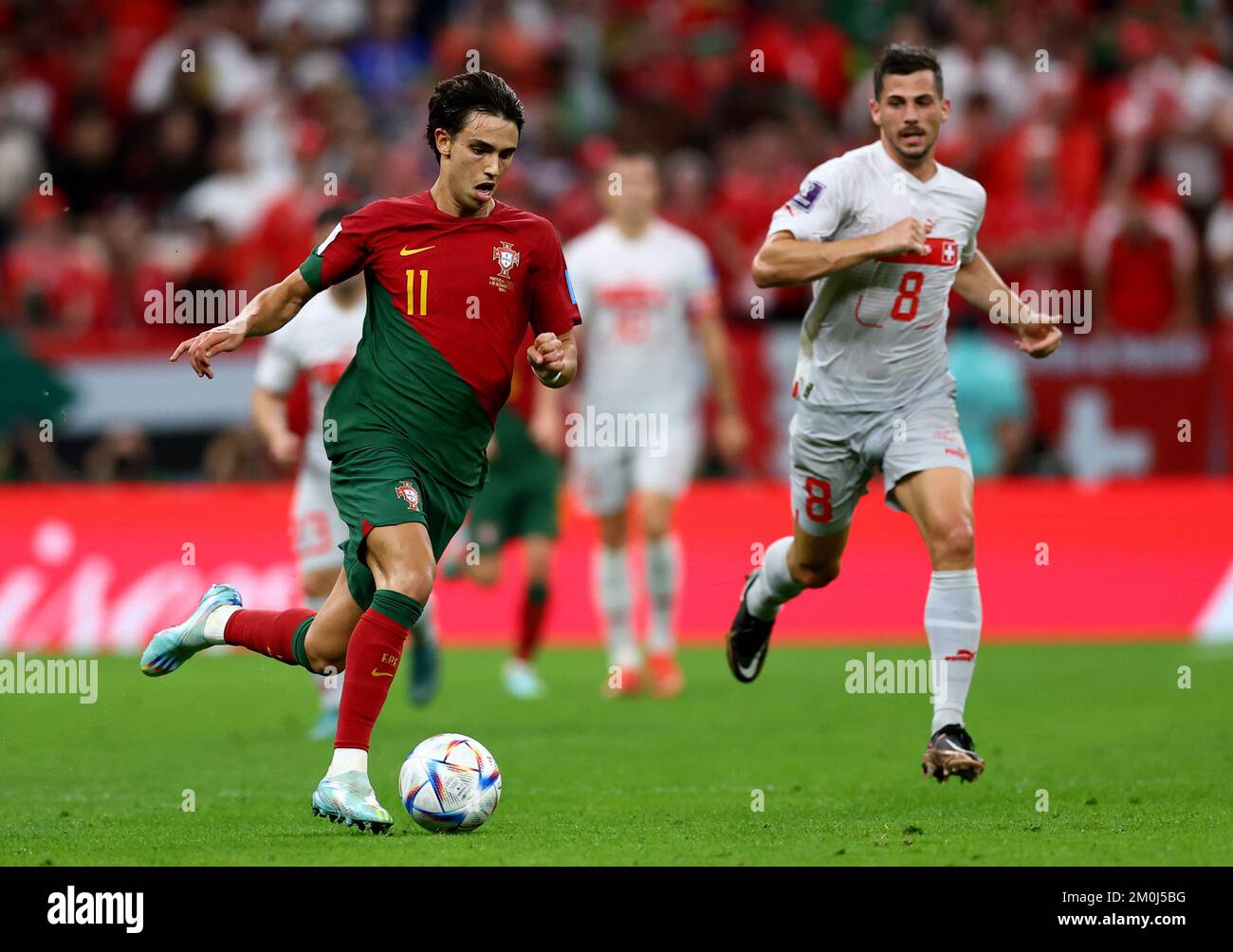 Portugal's forward Joao Felix runs with the ball during the EURO 2024  News Photo - Getty Images