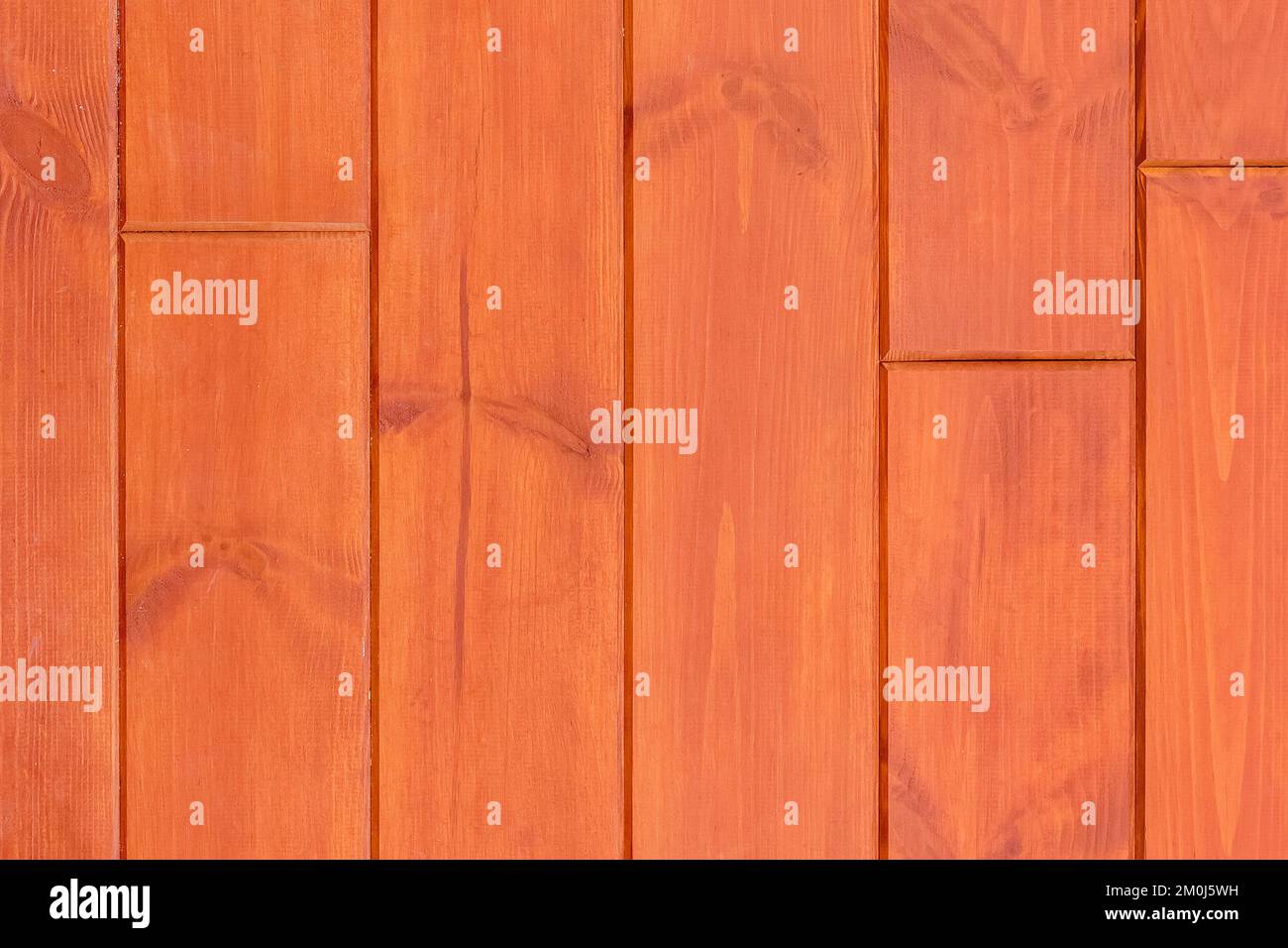 Orange brown red wooden texture floor boards plank fence background