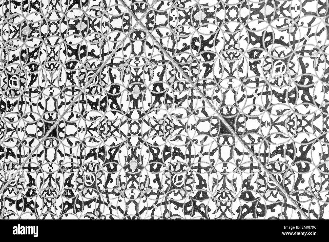 Mosaic art flower Black and White Stock Photos & Images - Alamy