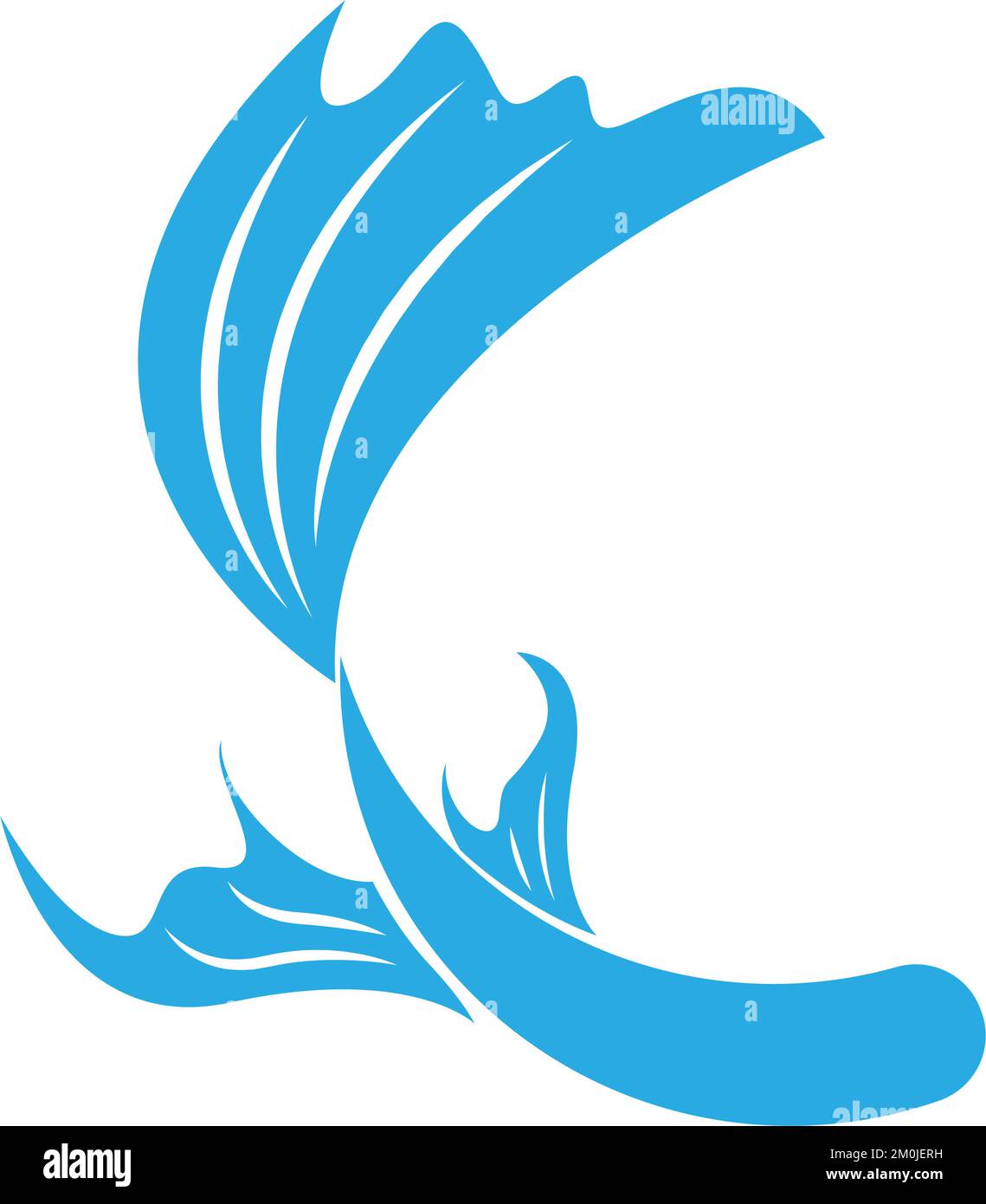 Goldfish icon logo design illustration Stock Vector