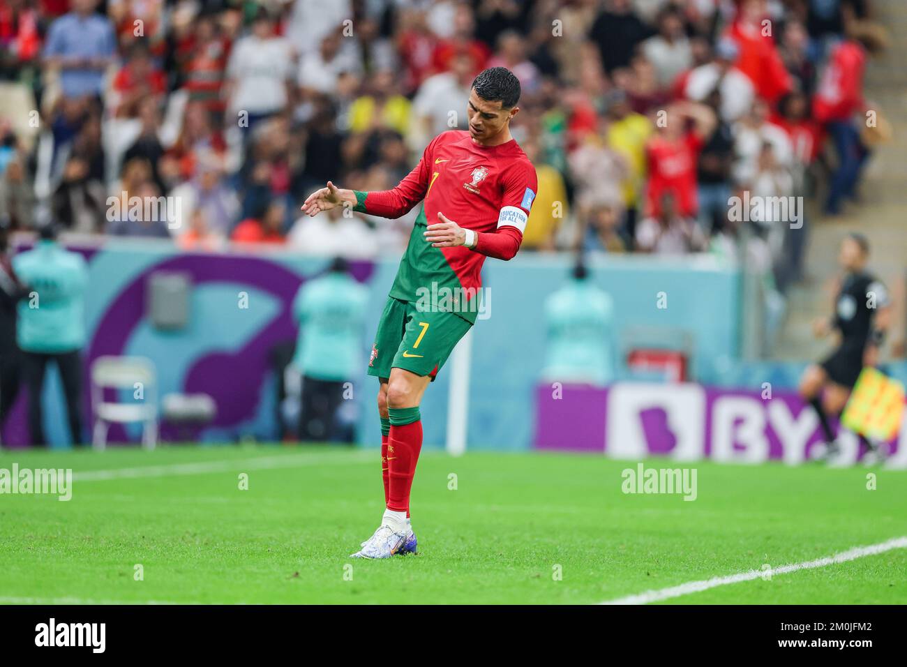 Doha, Qatar. 06th Dec, 2022. Cristiano Ronaldo player of Portugal during a match against Switzerland valid for the round of 16 of the FIFA World Cup at Lusail Stadium, in Doha, Qatar. December 06, 2022 Credit: Brazil Photo Press/Alamy Live News Stock Photo