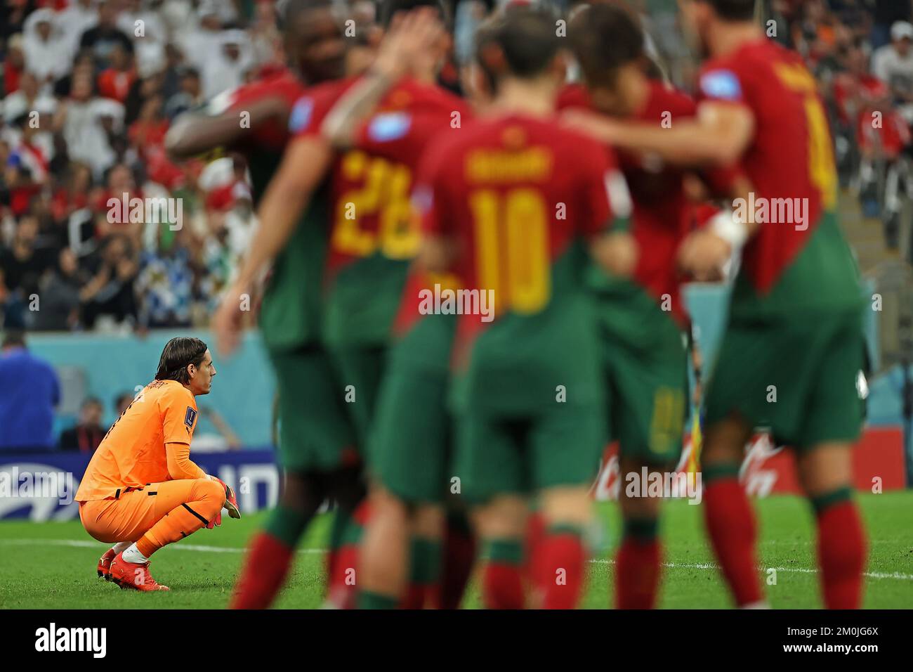 Doha, Qatar. 06th Dec, 2022. Yann Sommer from Switzerland, regrets the third goal by Goncalo Ramos from Portugal during the match between Portugal and Switzerland, for the round of 16 of the FIFA World Cup Qatar 2022, at Lusail Stadium, this Tuesday 06. 30761 (Heuler Andrey/SPP) Credit: SPP Sport Press Photo. /Alamy Live News Stock Photo