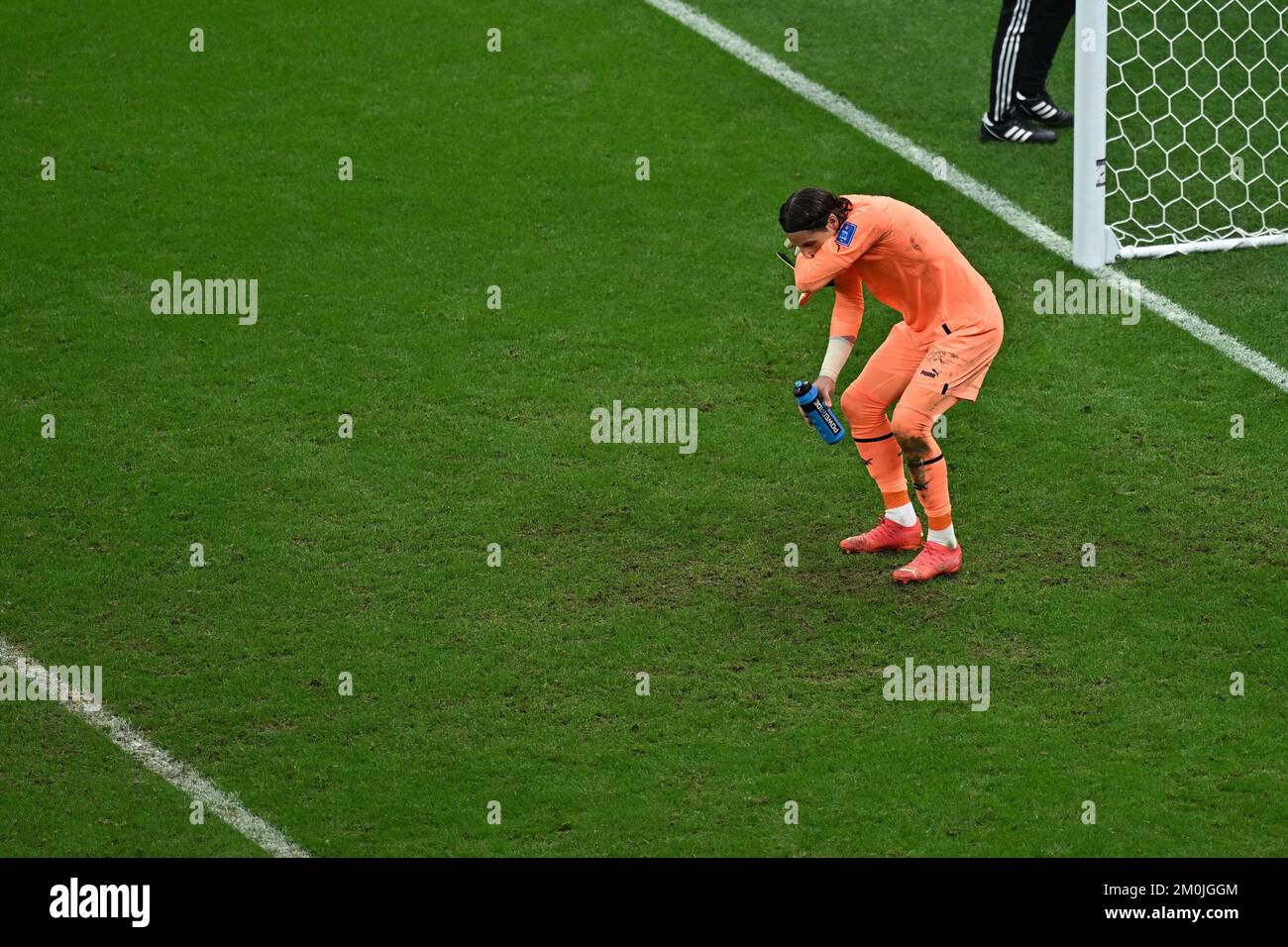 Lusail, Qatar. 6th Dec, 2022. Yann Sommer, goalkeeper of Switzerland, reacts after the Round of 16 match between Portugal and Switzerland of the 2022 FIFA World Cup at Lusail Stadium in Lusail, Qatar, Dec. 6, 2022. Credit: Xin Yuewei/Xinhua/Alamy Live News Stock Photo