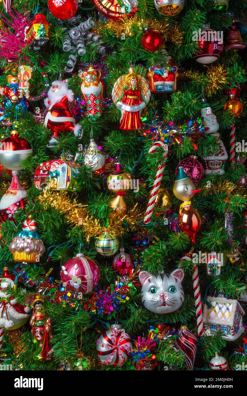 Wonderful Christmas ornaments Stock Photo