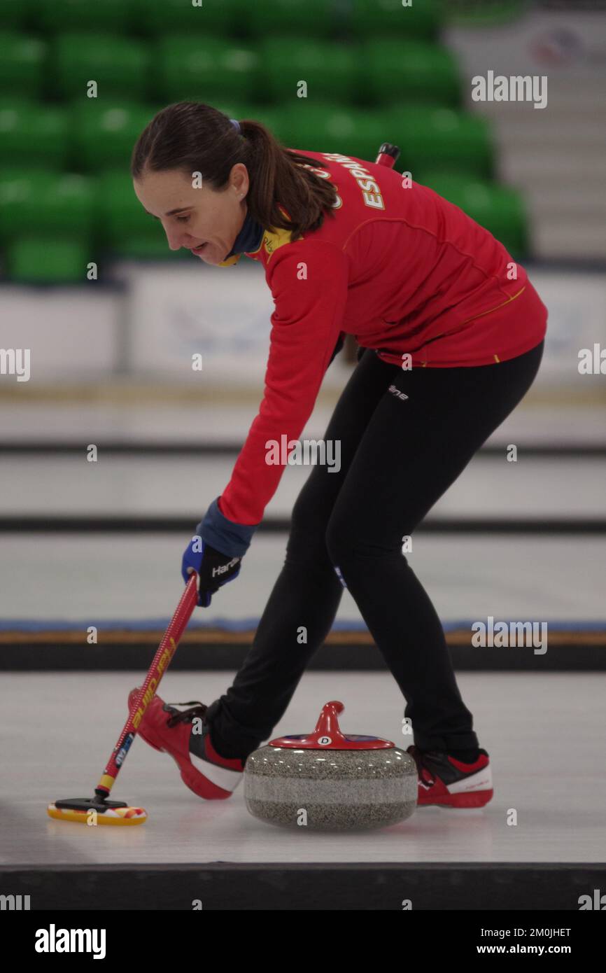 Dumfries, Scotland, 6 December 2022. Oihane Otaegi playing for Spain in