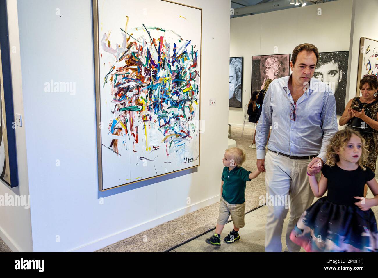 Miami Florida,Art Basel Art Miami Context show event inside interior