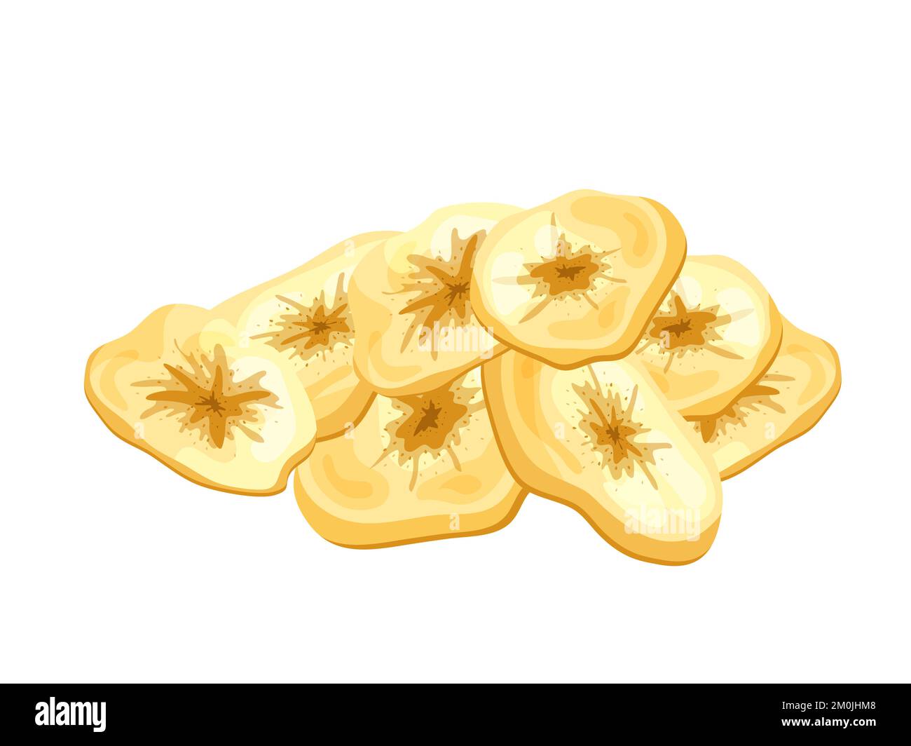 Dried banana chips Stock Vector Images Alamy