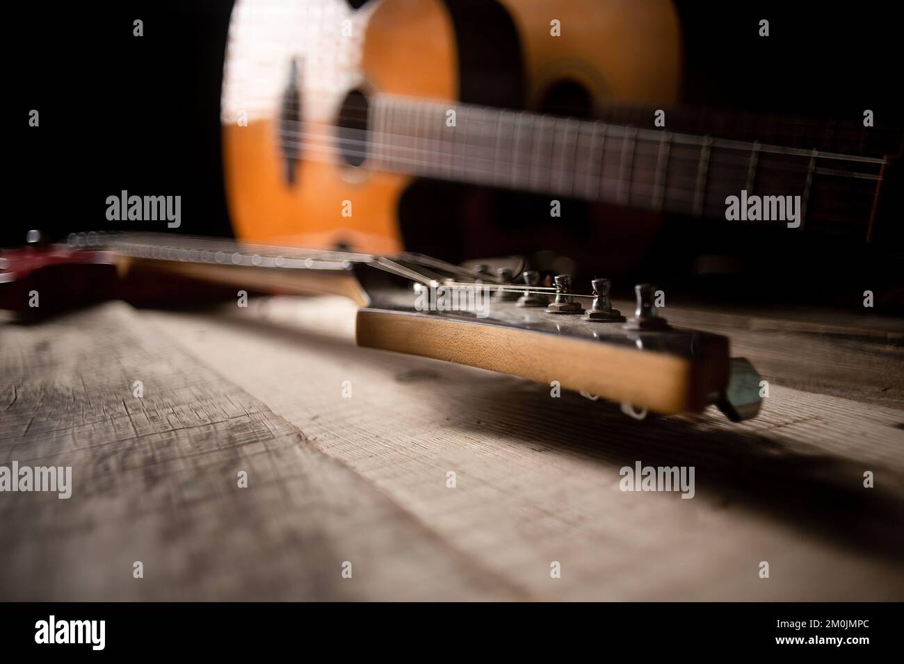 guitar maintenance and overhauled guitars Stock Photo Alamy