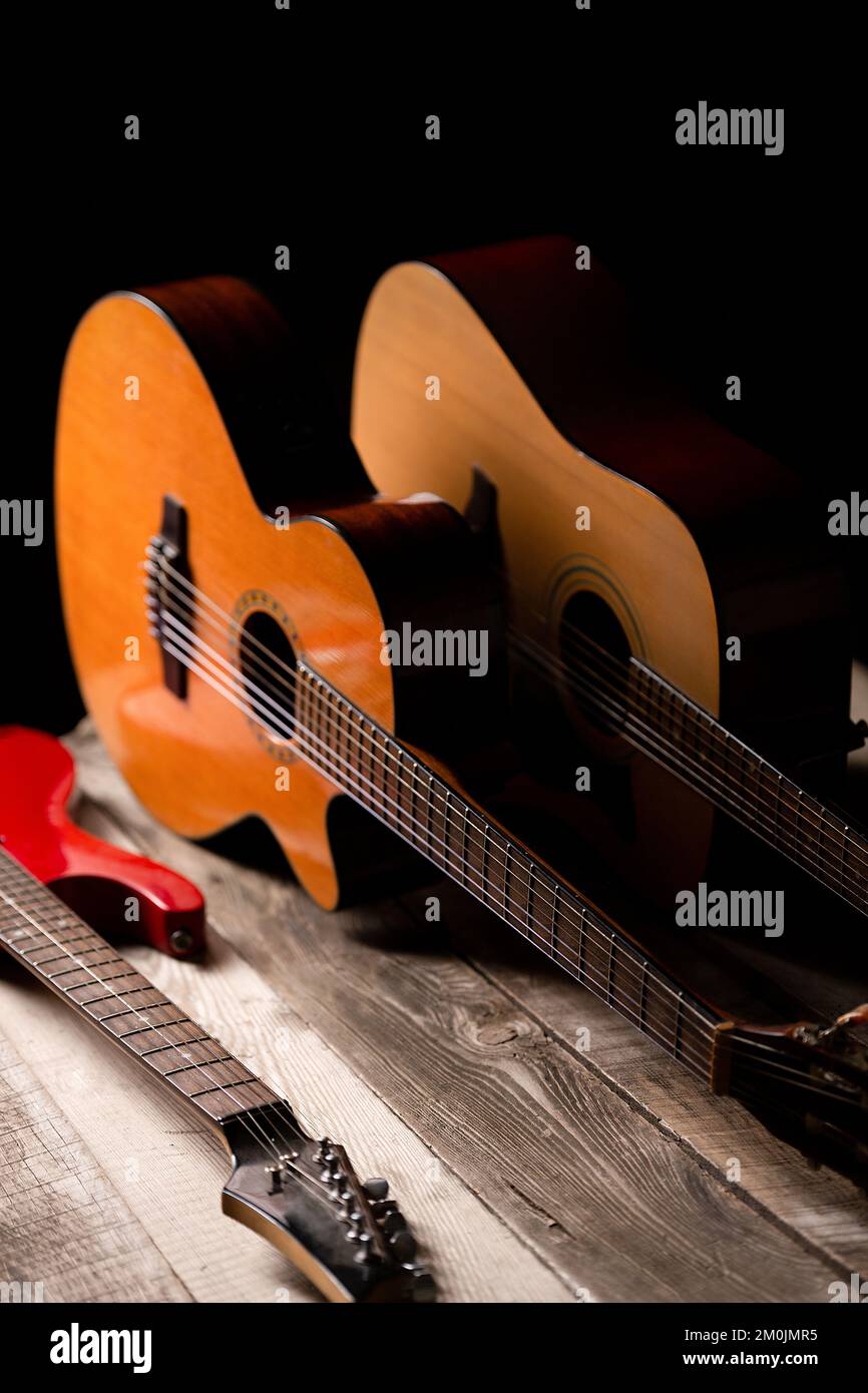 guitar maintenance and overhauled guitars Stock Photo Alamy
