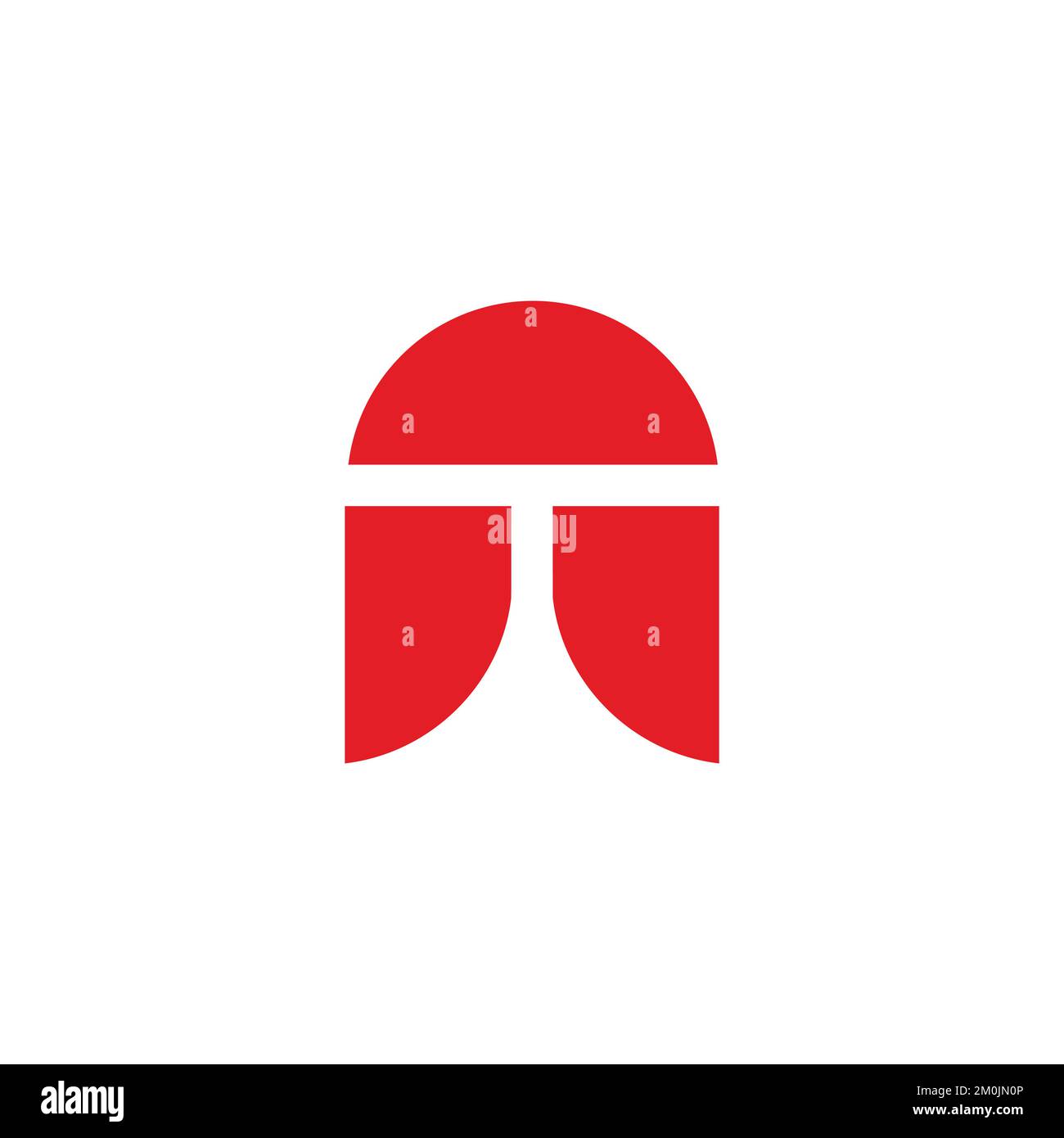 letter nt swoosh geometric logo vector Stock Vector