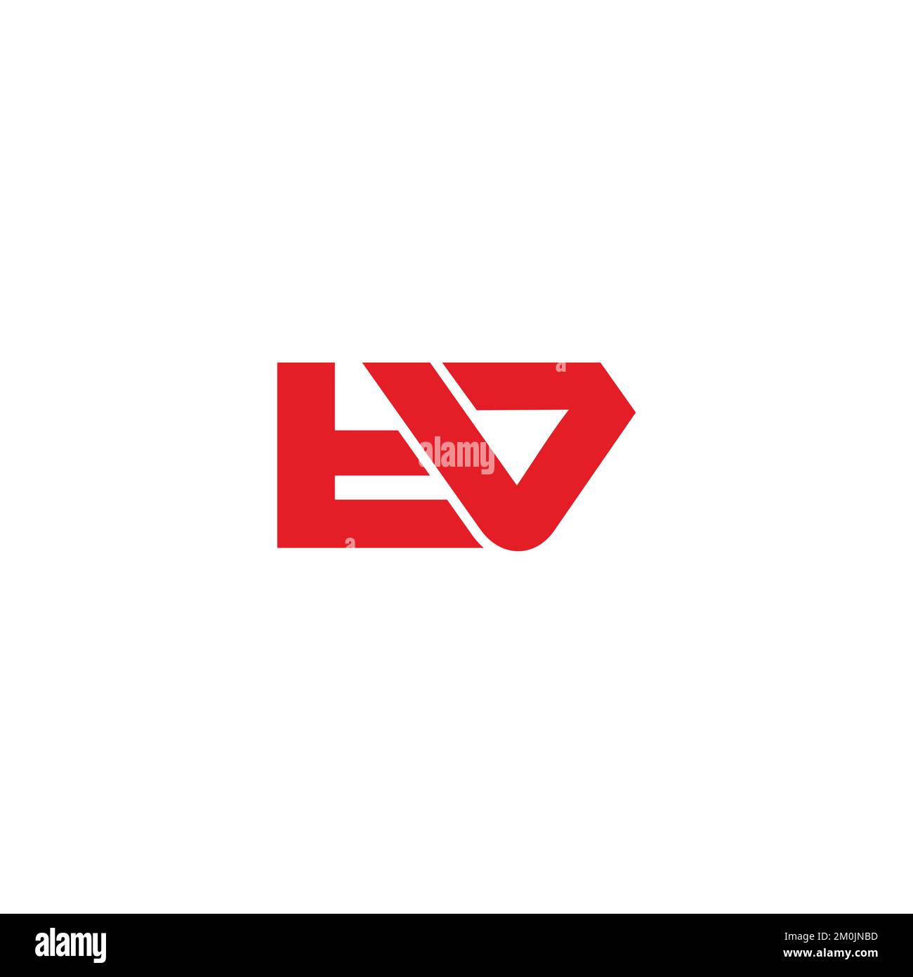 letter tv simple geometric line logo vector Stock Vector