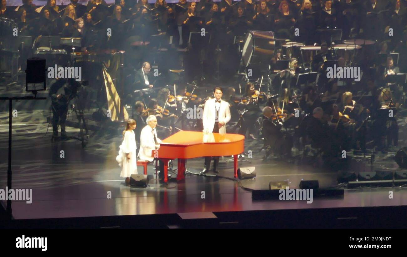 Anaheim, California, USA 4th December 2022 Opera Singer Andrea Bocelli ...