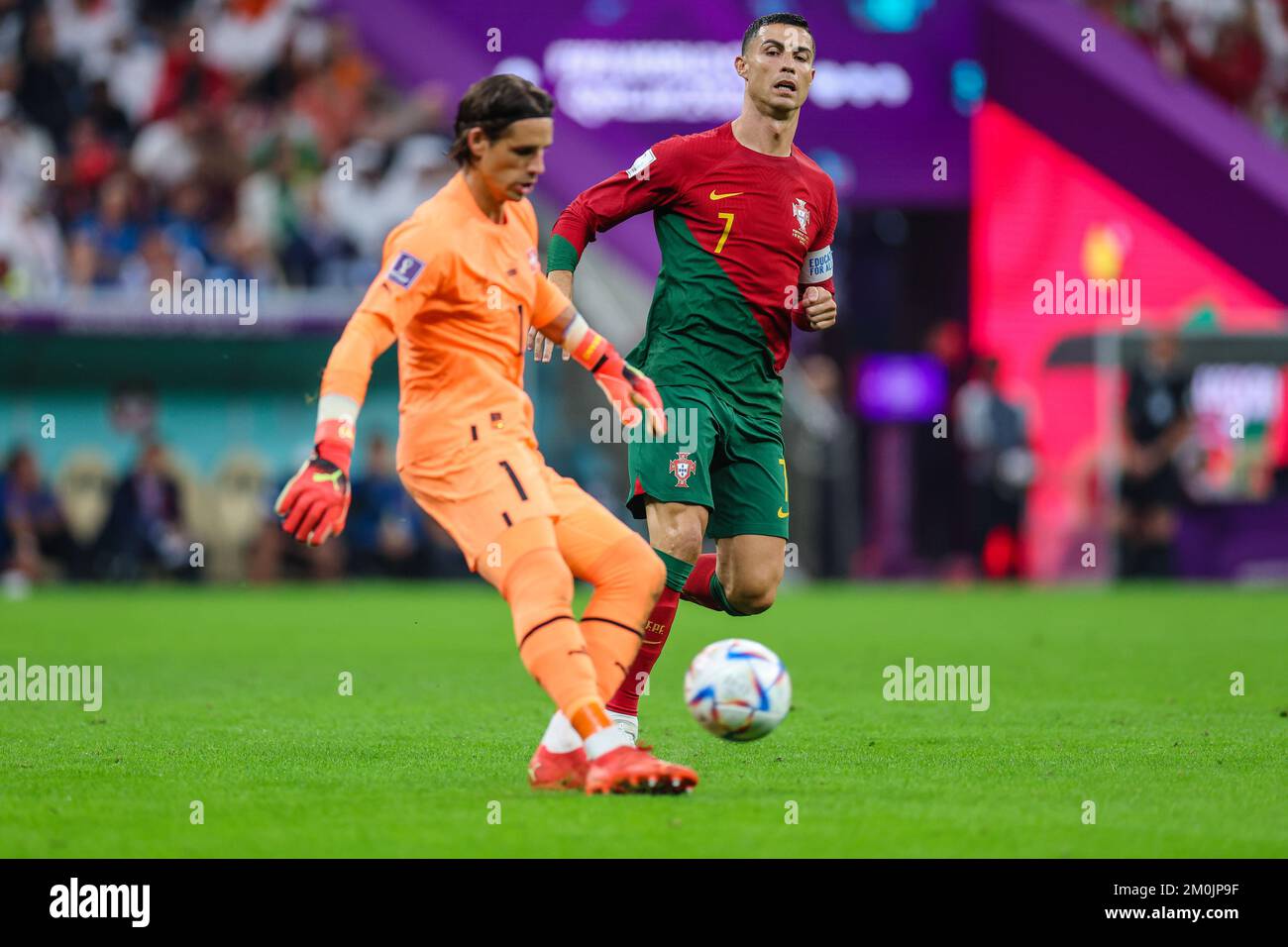 Doha, Qatar. 06th Dec, 2022. Cristiano Ronaldo player of Portugal during a match against Switzerland valid for the round of 16 of the FIFA World Cup at Lusail Stadium, in Doha, Qatar. December 06, 2022 Credit: Brazil Photo Press/Alamy Live News Stock Photo