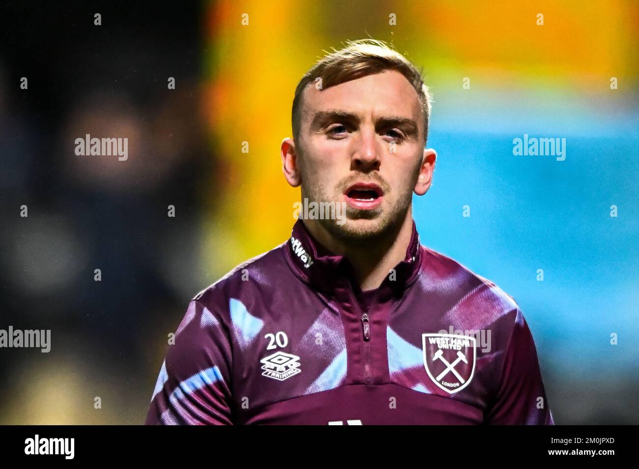 Jarrod Bowen (20 West Ham) warmup during the Greg Taylor Testimonial