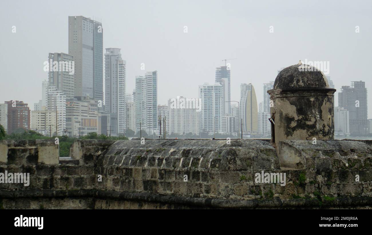 Record rain in Cartagena, Colombia Stock Photo Alamy