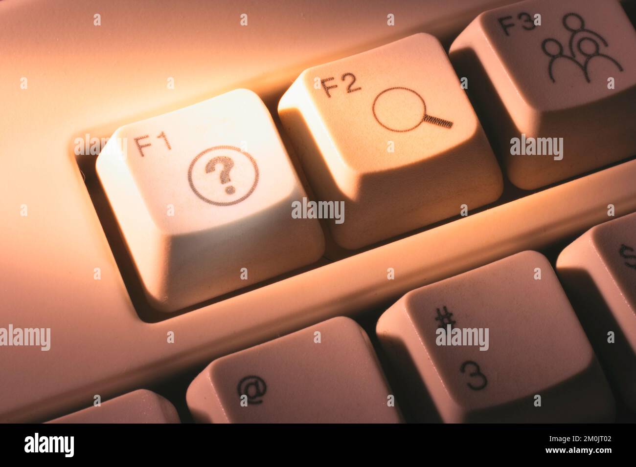 Close Up of Computer Keys Stock Photo
