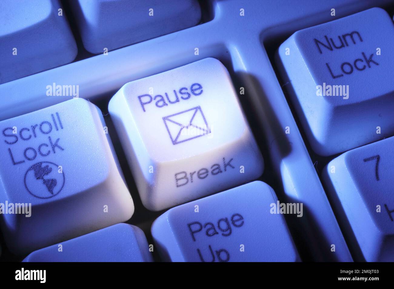 Close Up of Computer Keys Stock Photo