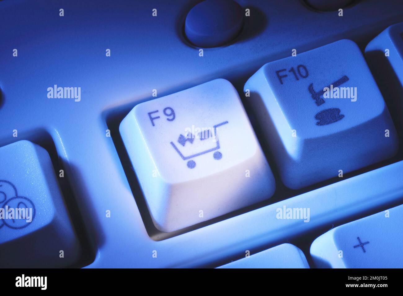 Close Up of Computer Keys Stock Photo