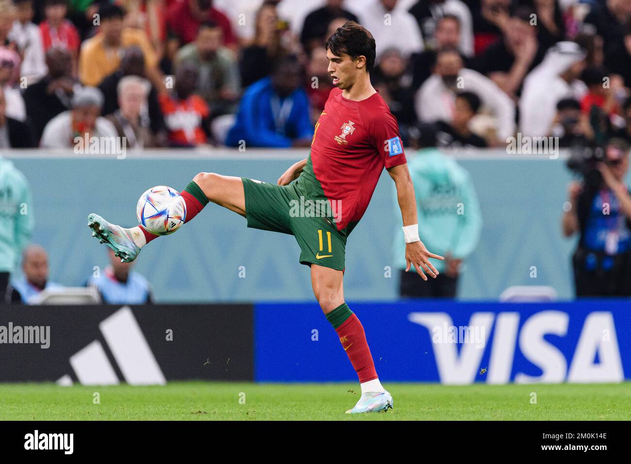 Lusail, Qatar. 06th Dec, 2022. Lusail Stadium Joao Felix of Portugal during the match between Portugal and Switzerland, valid for the round of 16 of the World Cup, held at the Estadio Nacional de Lusail in Lusail, Qatar. (Marcio Machado/SPP) Credit: SPP Sport Press Photo. /Alamy Live News Stock Photo