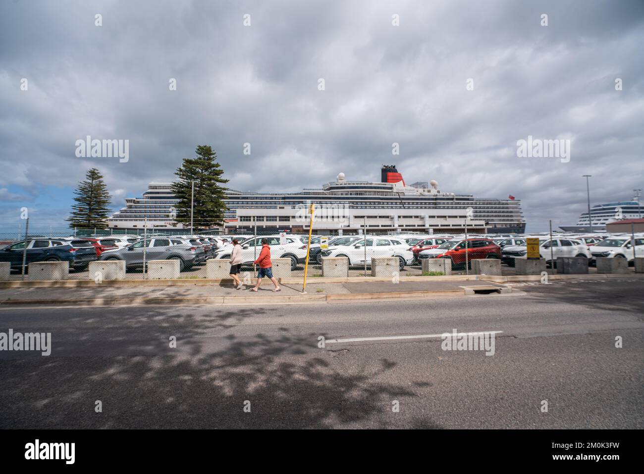 Adelaide, Australia. 7 December 2022. RMS Queen Elizabeth luxury cruise