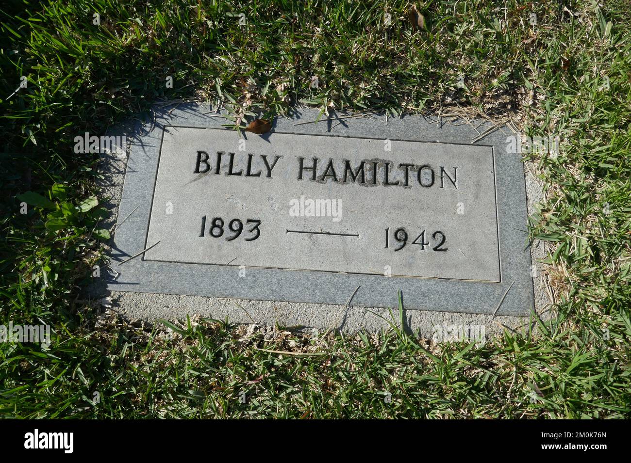Los Angeles, California, USA 3rd December 2022 Billy Hamilton's Grave