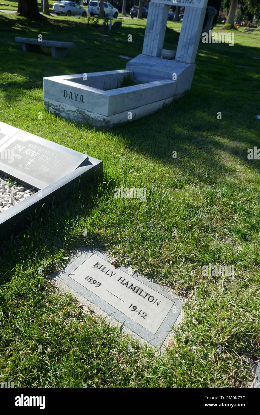 Los Angeles, California, USA 3rd December 2022 Billy Hamilton's Grave