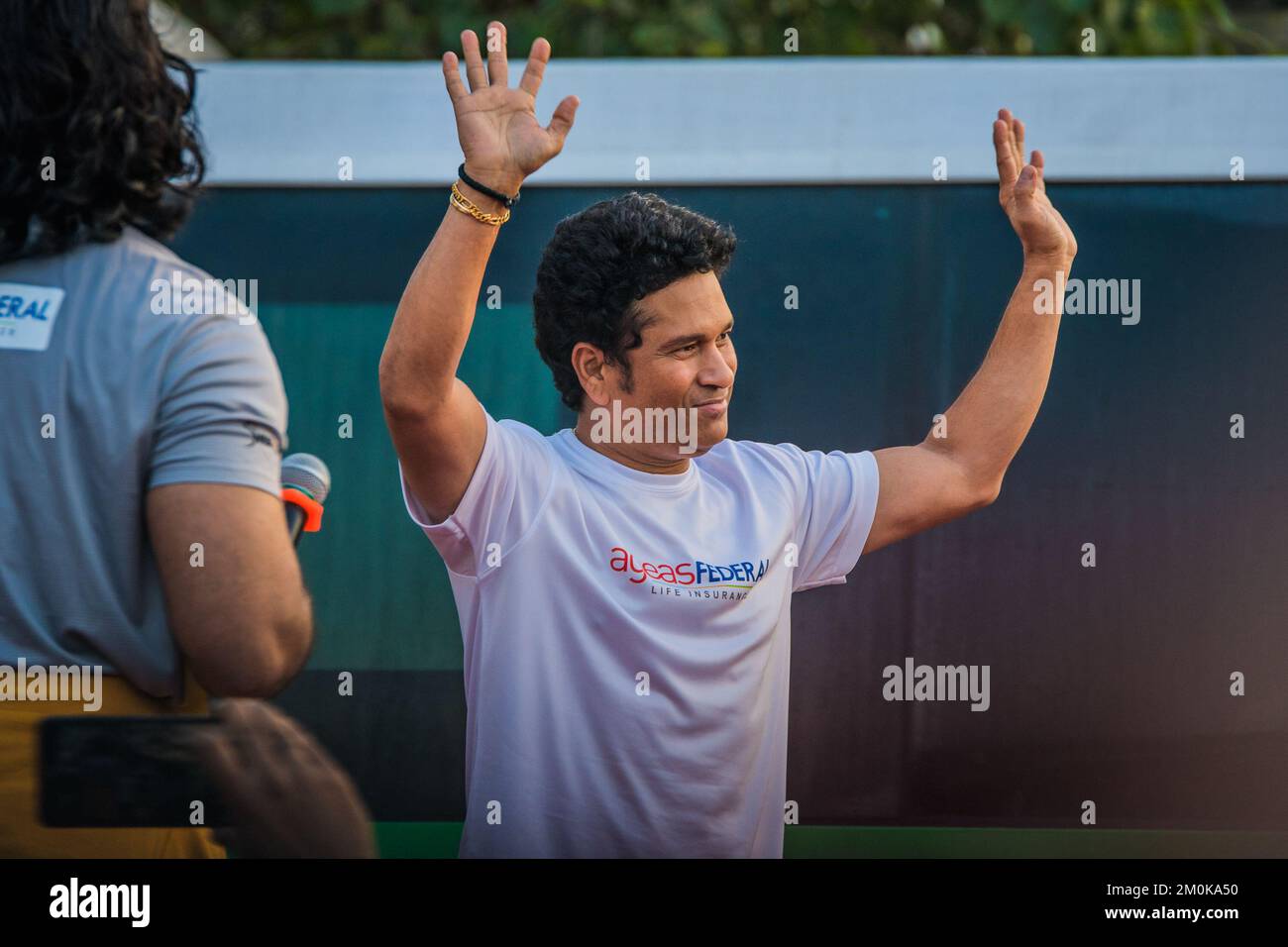 cricketer Sachin Tendulkar on december 4 2022 for inaguration of a Marathon  event at Kochi , India . Stock Photo