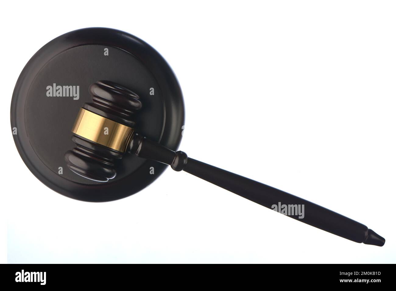 the judge's hammer on a white isolated background Stock Photo Alamy