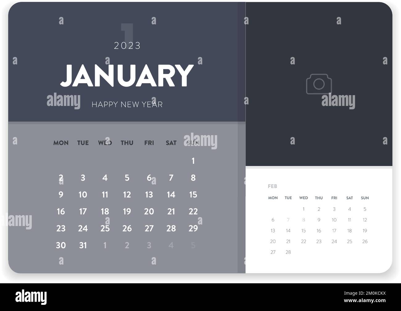 January 2023 Calendar Vertical