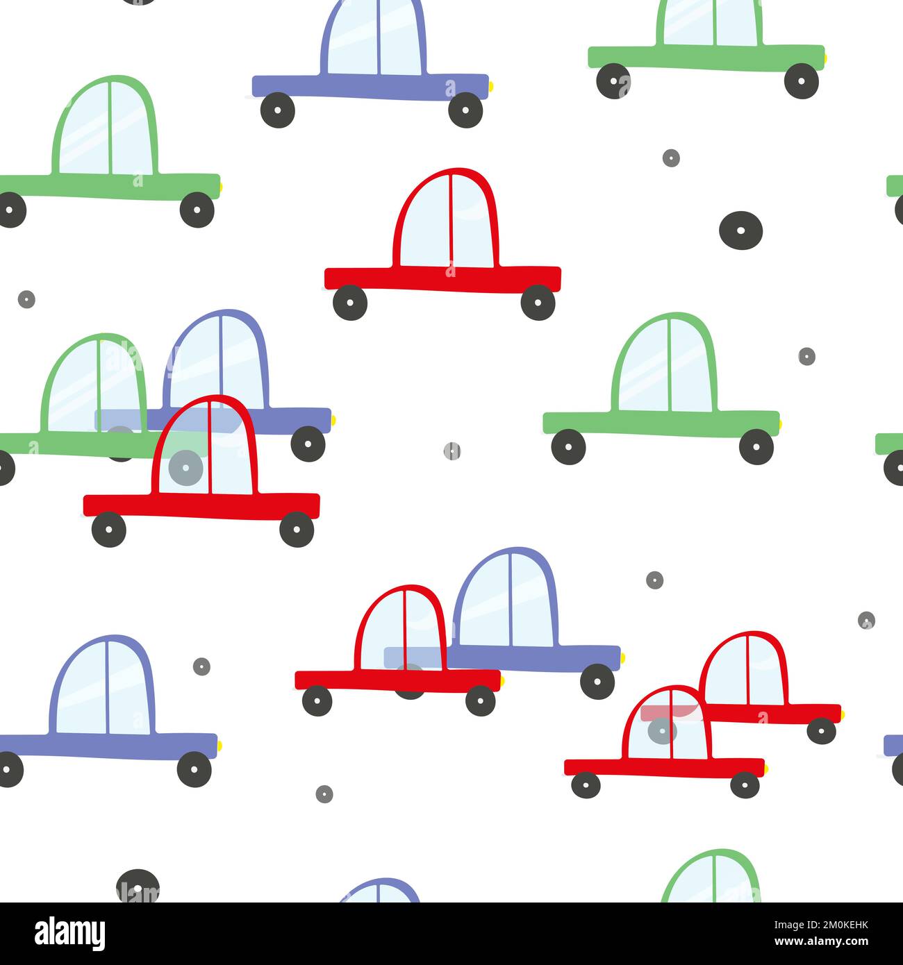 cute-children-s-pattern-with-small-cars-stock-vector-image-art-alamy