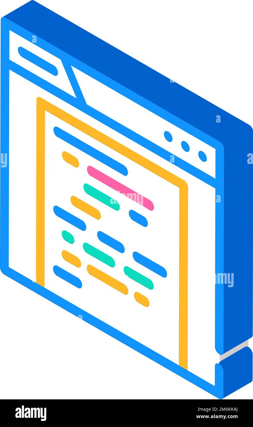 archive folder isometric icon vector illustration Stock Vector Image ...