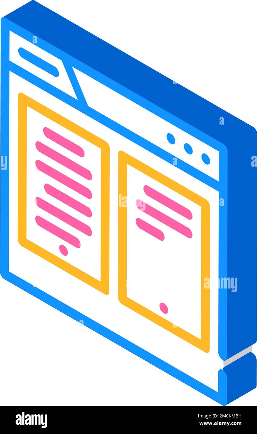 paper folder isometric icon vector illustration Stock Vector Image ...