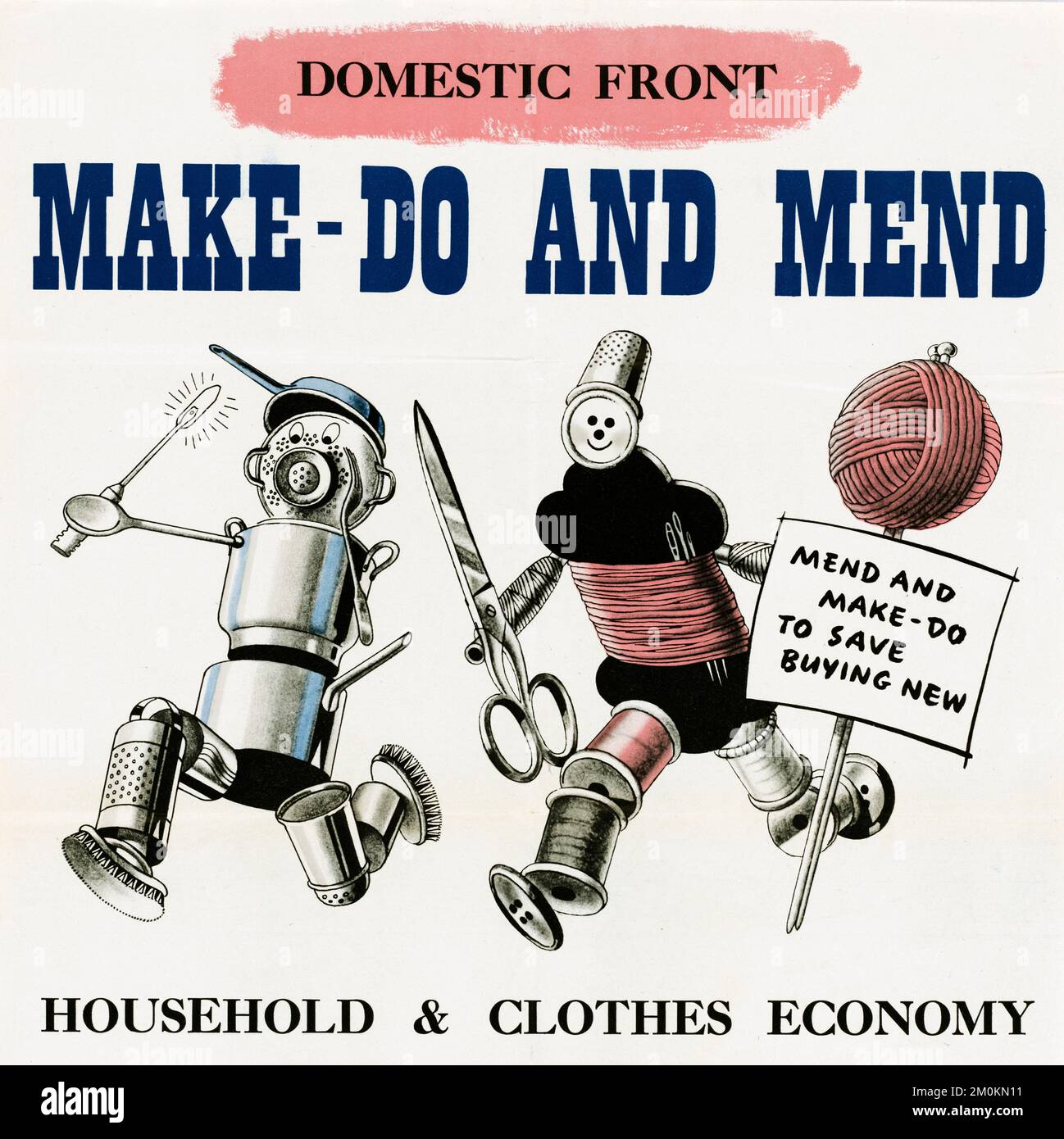 make-do-and-mend-world-war-ii-poster-stock-photo-alamy