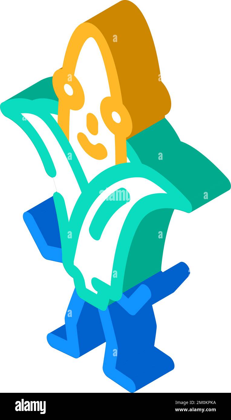 corn character isometric icon vector illustration Stock Vector Image ...