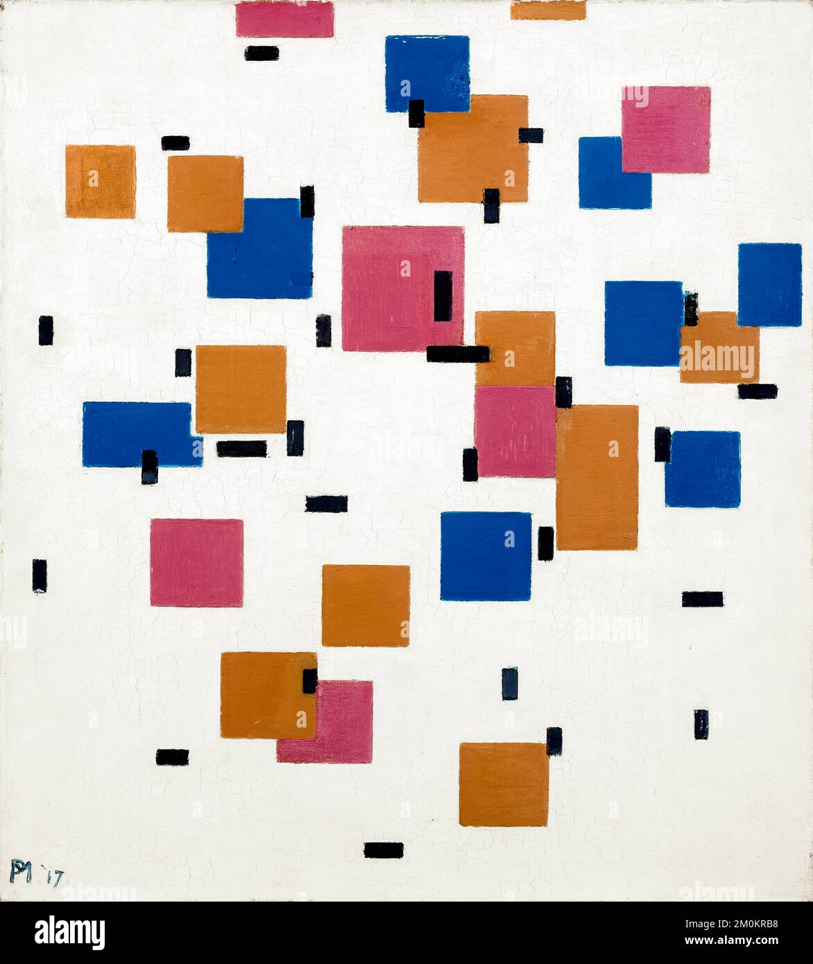 Piet Mondrian (Piet Mondriaan), Composition in Colour A, abstract ...