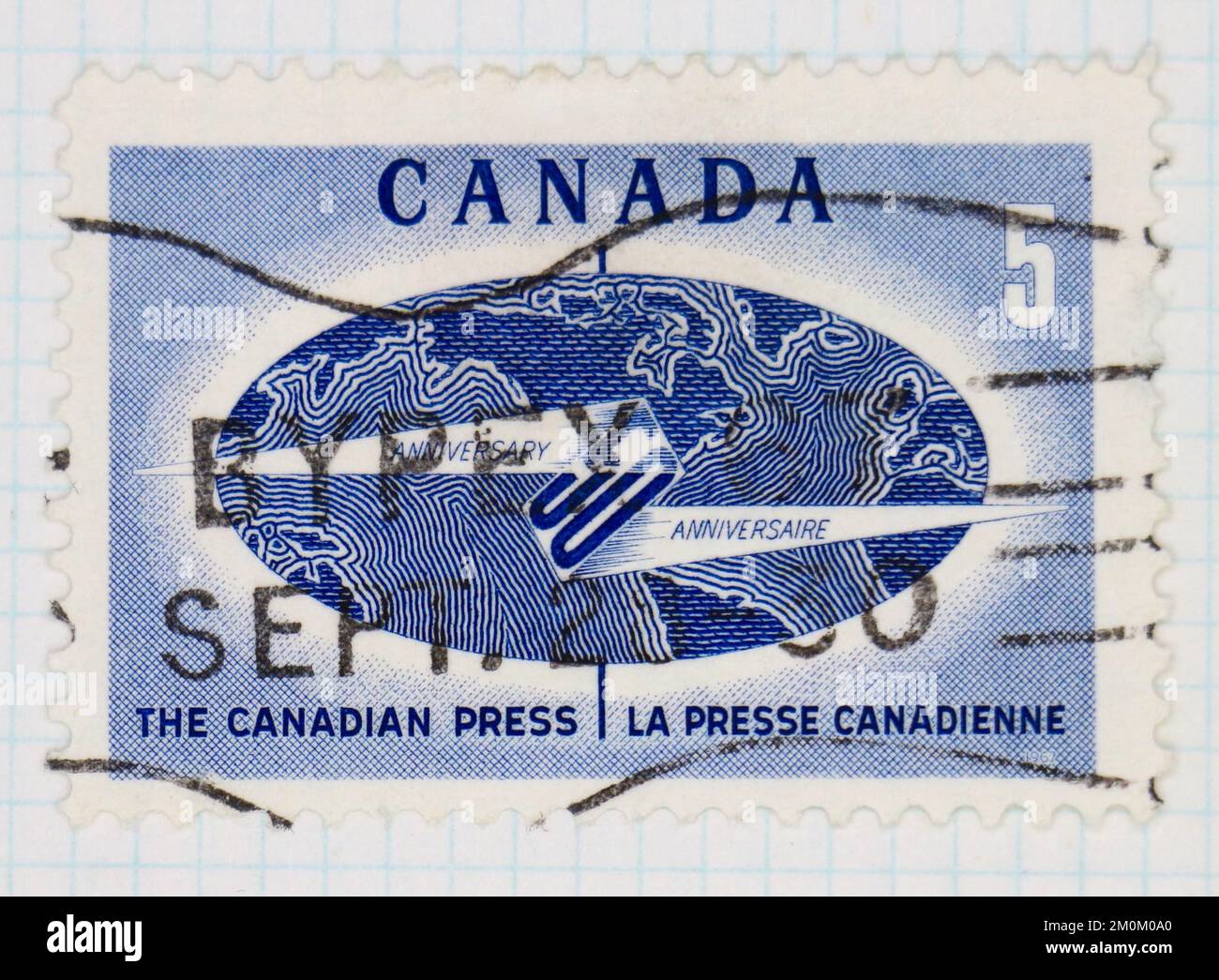 Photo of a postage stamp from Canada 50th Anniversary of the Canadian