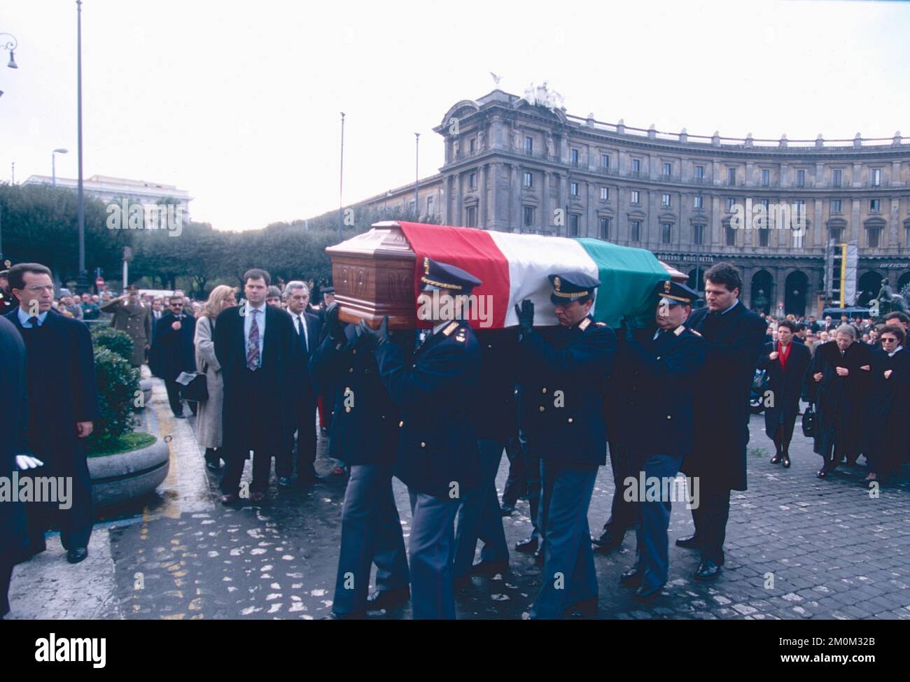 The funeral of Italian Chief Police Vincenzo Parisi, Rome, Italy 1995 Stock Photo