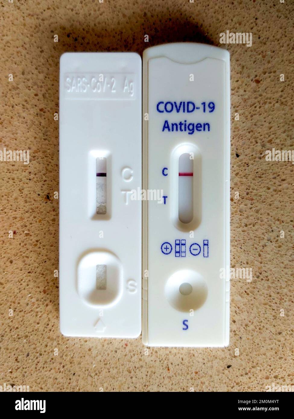 Negative Covid19 antigen rapid test Stock Photo Alamy