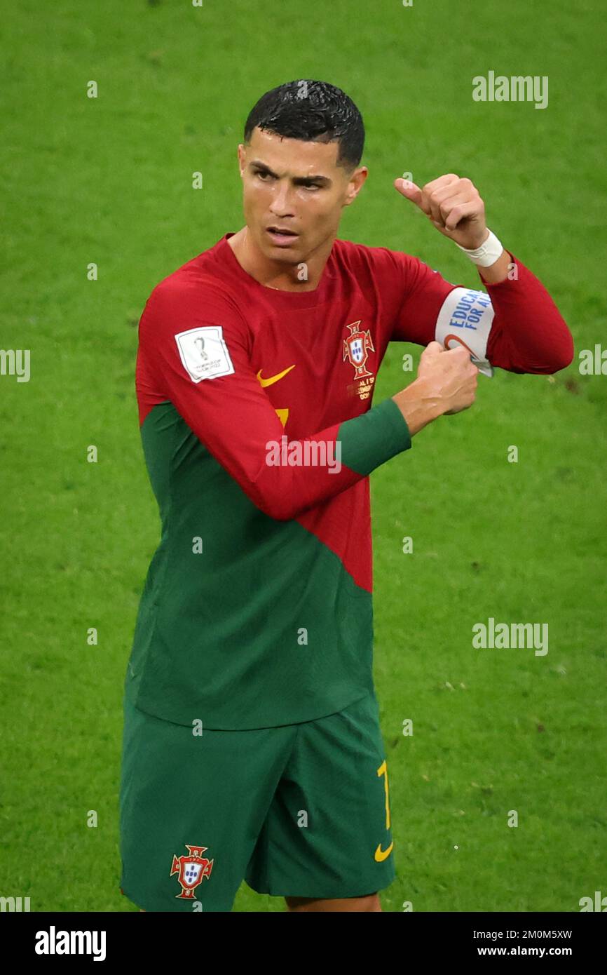 LUSAIL CITY, QATAR - DECEMBER 06:  FIFA World Cup Qatar 2022 Round of 16 match between Portugal and Switzerland at Lusail Stadium on December 06, 2022 in Lusail City, Qatar. Portugal Schweiz 6:1 Cristiano Ronaldo of Portugal  Fussball WM  2022 in Qatar Katar FIFA Football World Cup 2022 © diebilderwelt / Alamy Stock Stock Photo