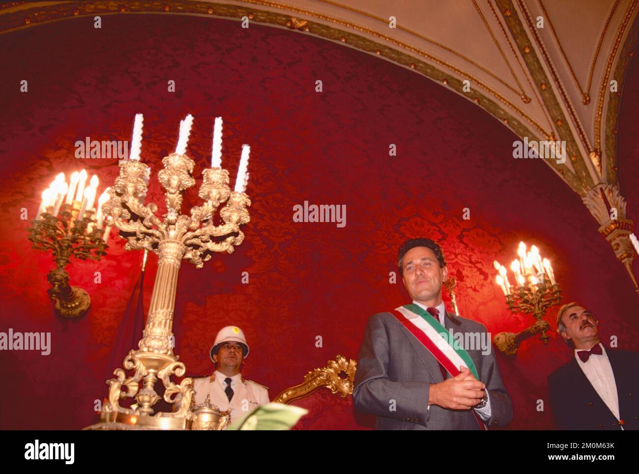 Italian politician Francesco Rutelli mayor of Rome, Italy 1990s Stock ...