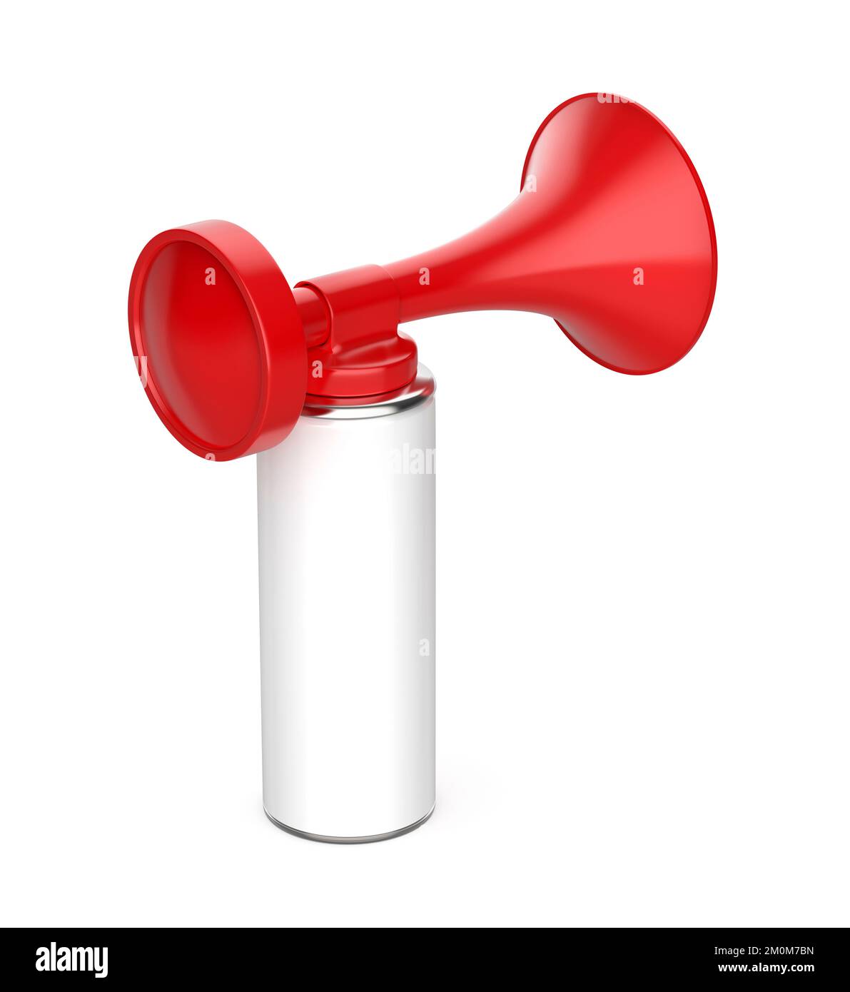 Air horn on white background Stock Photo Alamy