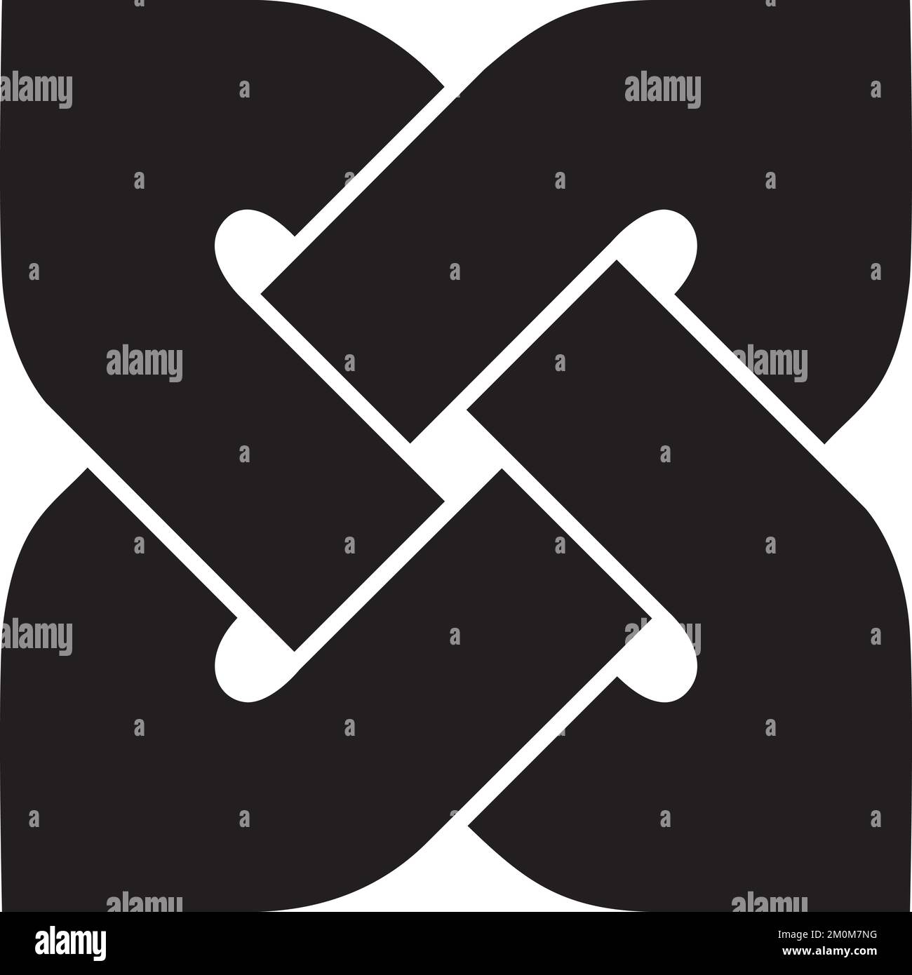 Sign made with Celtic knots to use in designs for St. Patrick's Day. Stock Vector