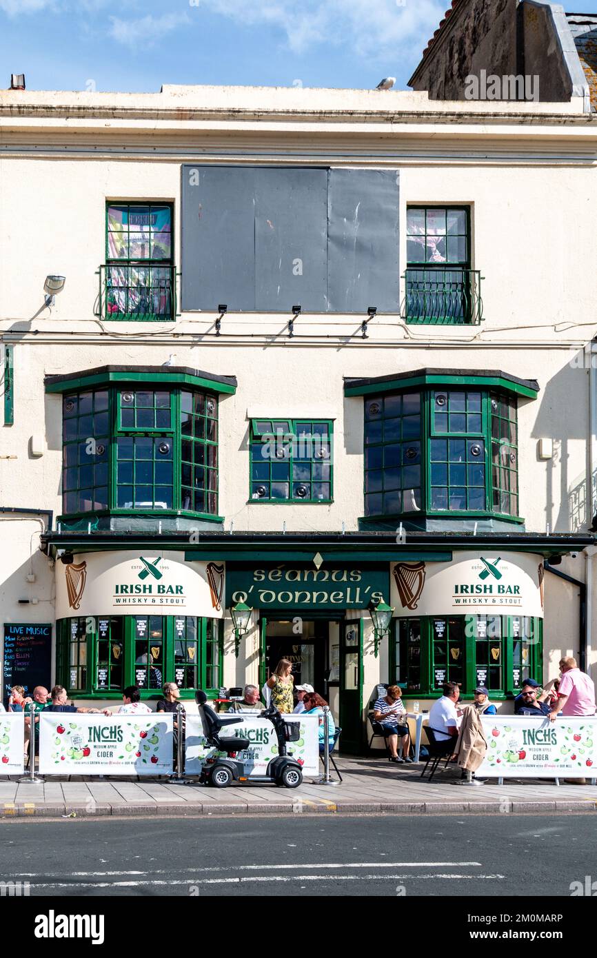 Seamus O'Donnells irish bar on Victoria Parade, Torquay, Devon, UK