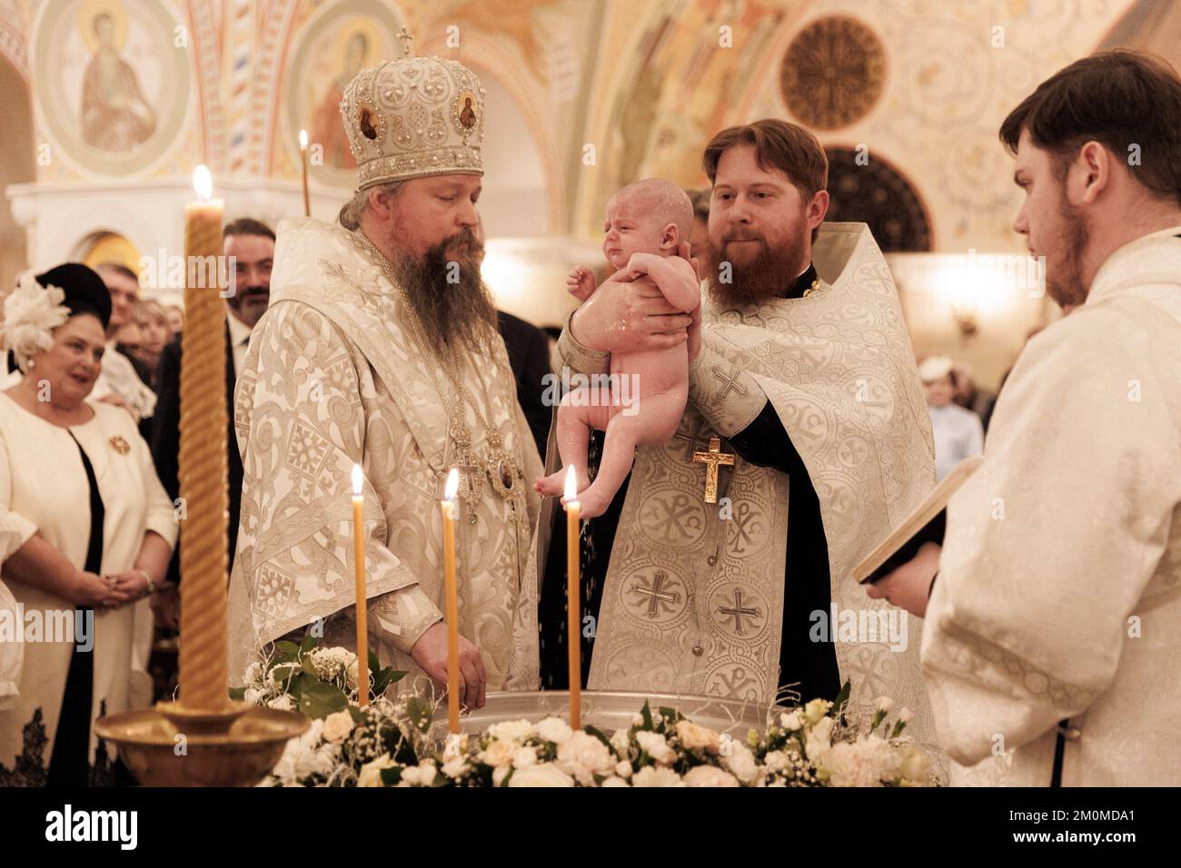 Moscow, Russia, 06/12/2022, Imperial Christening of Prince Alexandre Romanov