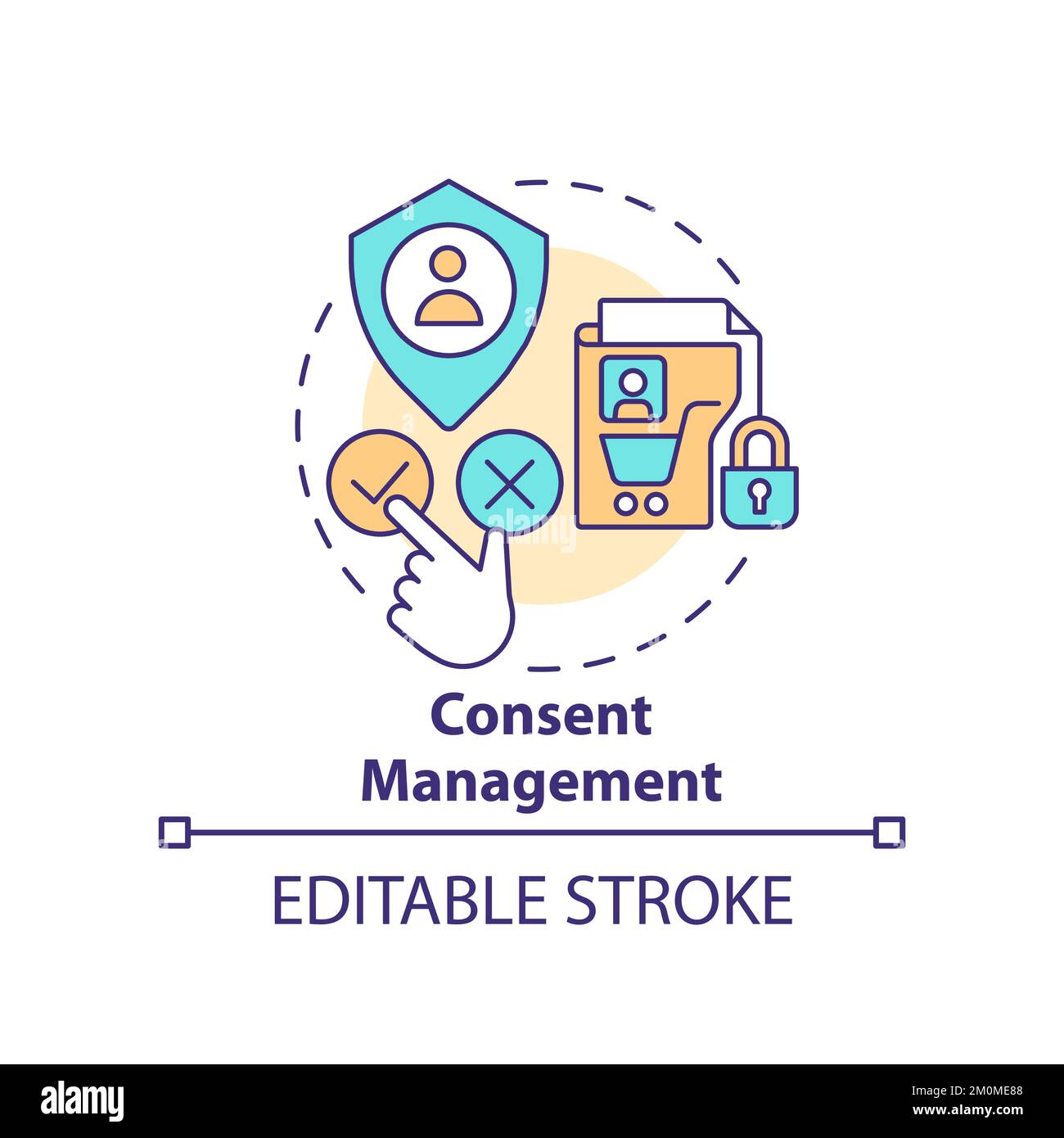 Consent data Stock Vector Images Alamy