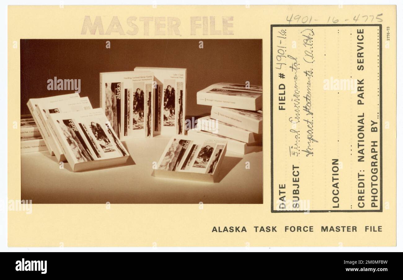 Final Environmental Impact Statements. Alaska Task Force Photographs