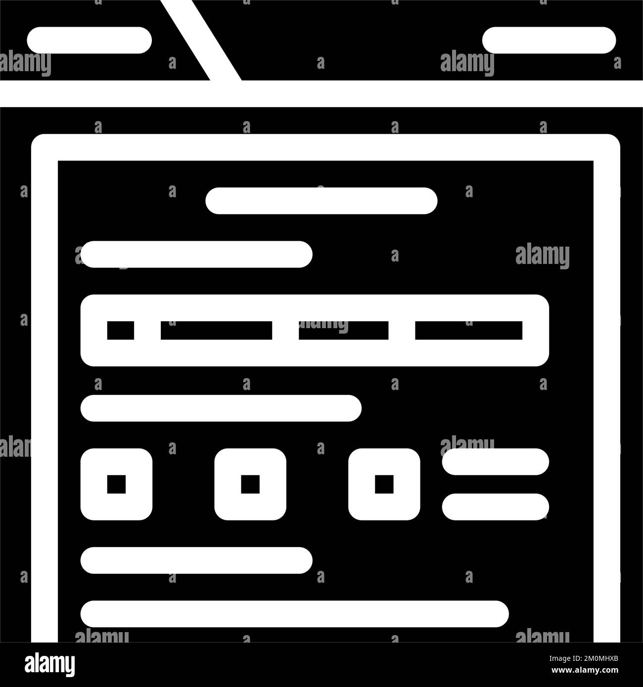 web folder glyph icon vector illustration Stock Vector Image & Art - Alamy