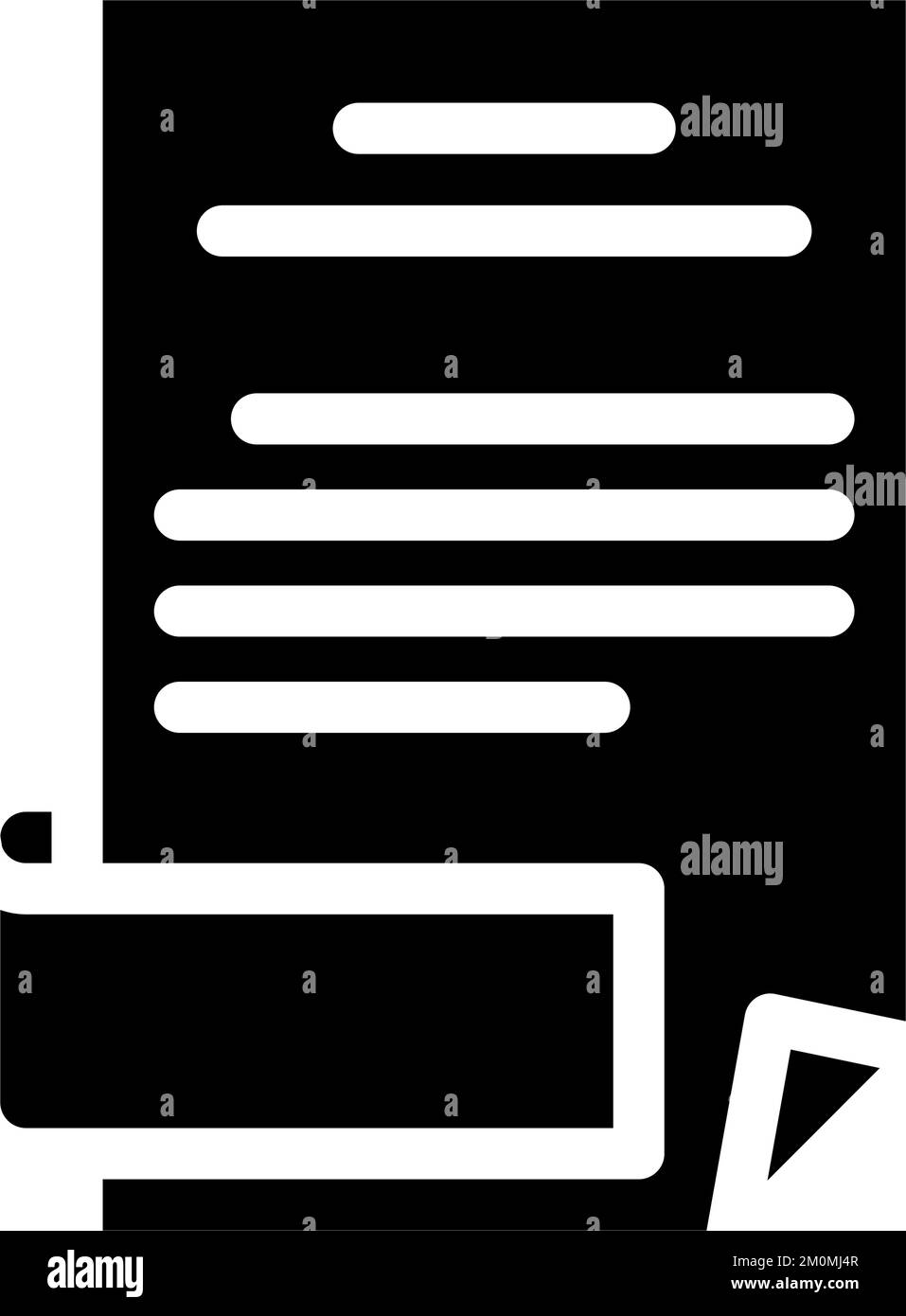 open folder glyph icon vector illustration Stock Vector Image & Art - Alamy