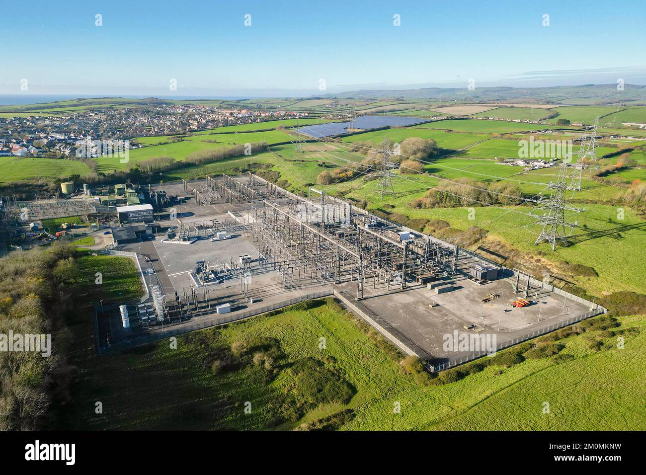 Weymouth, Dorset, UK. 7th December 2022. UK Weather. View from the air